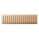 Holz Profilleiste in 38 x 7 x 1000 mm Schnitzleiste aus Buchenholz SB-569 mit kanneliertem Streifen-Motiv