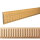 Holz Profilleiste in 38 x 7 x 1000 mm Schnitzleiste aus Buchenholz SB-569 mit kanneliertem Streifen-Motiv