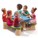 Kinder-Sitzgruppe Picknick-Set Steinoptik blau grün...
