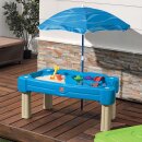 Sand-Wasser-Tisch Kinder-Spieltisch mit Sonnenschirm und...