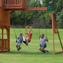 Kinder-Klettergerüst Spielturm Skyfort II Holz mit...